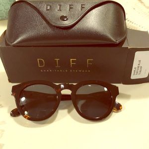 Diff sunglasses. Brand New. Tortoise/Brown